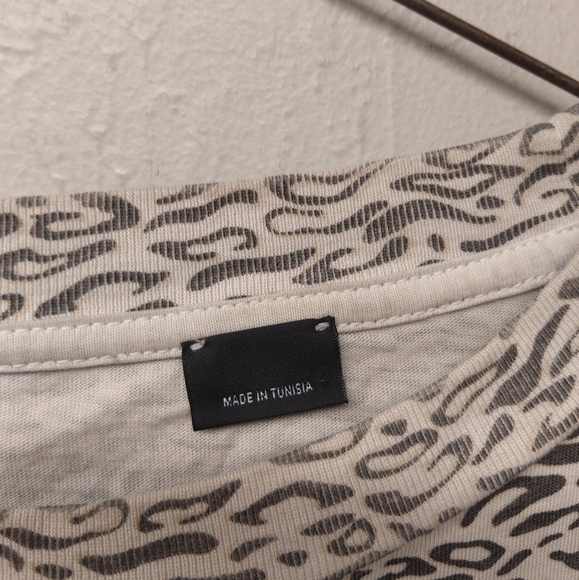 Plinko uniqueness rapture large leopard print T-shirt Women's Oversized Relaxed - Picture 4 of 9